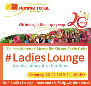 Jubiläum am 19.09. und Ladies Lounge am 10.11.19