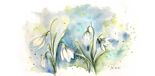 Aquarell von Anke Wolf